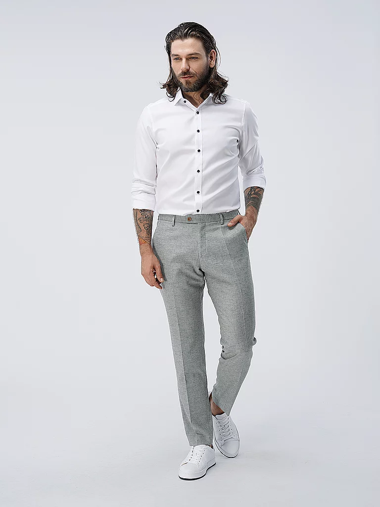 Olymp Level Five Dress Shirt White 42 5